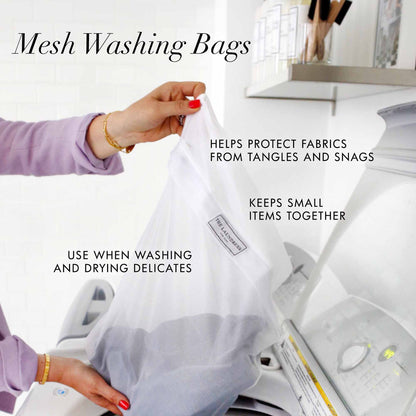 (Pack of 2) Mesh Laundry Washing Machine Delicates Clothes Storage Zip Bag
