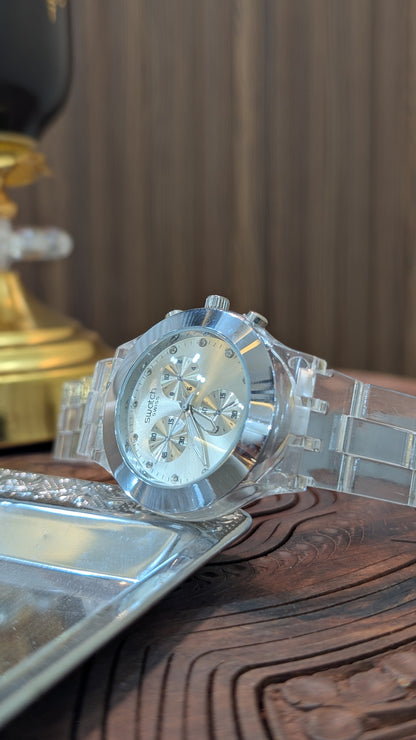 CrystalClear Acrylic Watch – Premium Unisex Edition