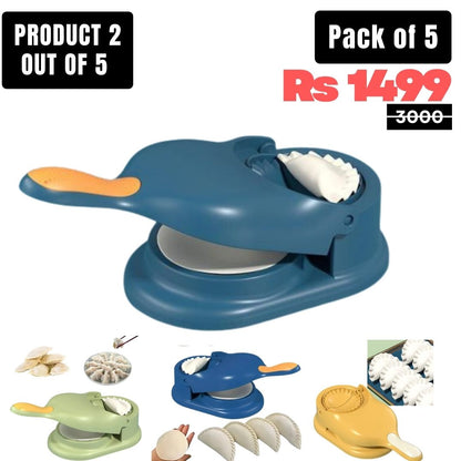Ramzan Special 5 in 1 Kitchen Deal – Slicer, Samosa Maker, Pakora & Kofta Maker, Oil Brush Bottle & Mobile Holder – Only Rs.1499