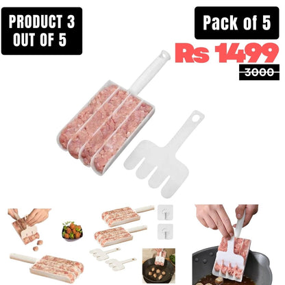 Ramzan Special 5 in 1 Kitchen Deal – Slicer, Samosa Maker, Pakora & Kofta Maker, Oil Brush Bottle & Mobile Holder – Only Rs.1499