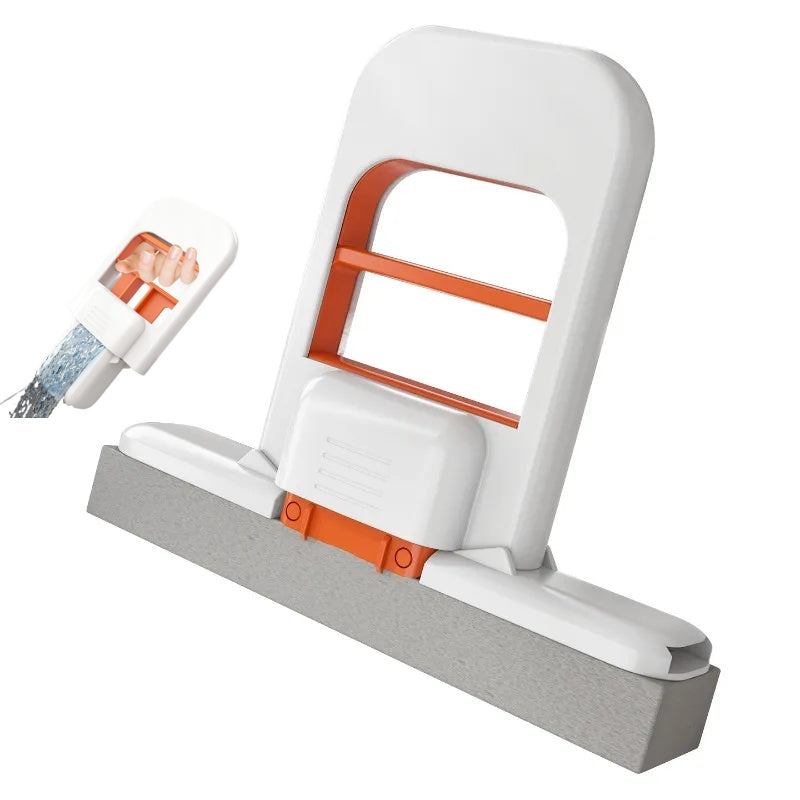 Mini Sponge Mop – Portable Self Squeezing Wet & Dry Mop for Bathroom & Kitchen | Compact & Easy Cleaning