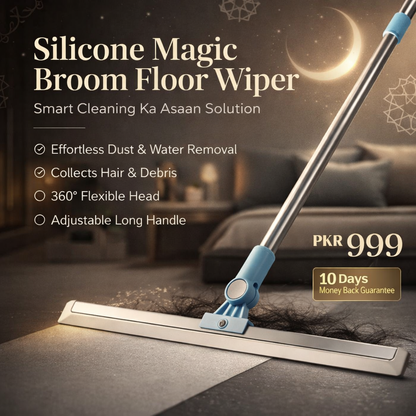 Silicone Magic Broom Floor Wiper