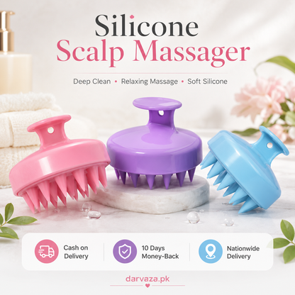 Pack of 2 Soft Silicone Scalp Relaxing Massager