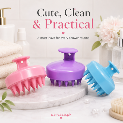 Pack of 2 Soft Silicone Scalp Relaxing Massager
