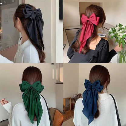 Pack of 3 Elegant Bow Ribbon Hair Clip