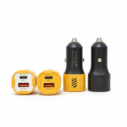 USB + PD Fast Charging Car Charger QC3.0 Dual Port – High Speed Type-C