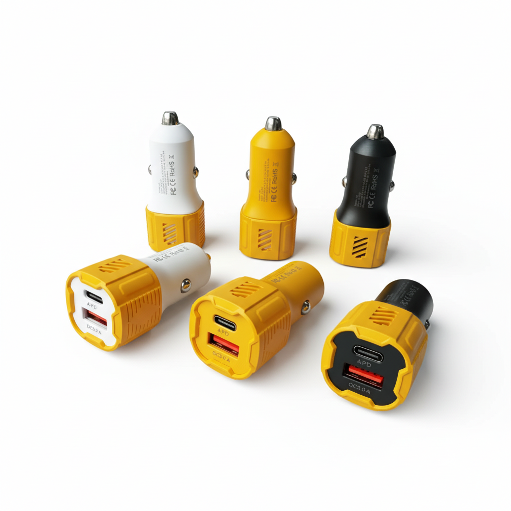 USB + PD Fast Charging Car Charger QC3.0 Dual Port – High Speed Type-C