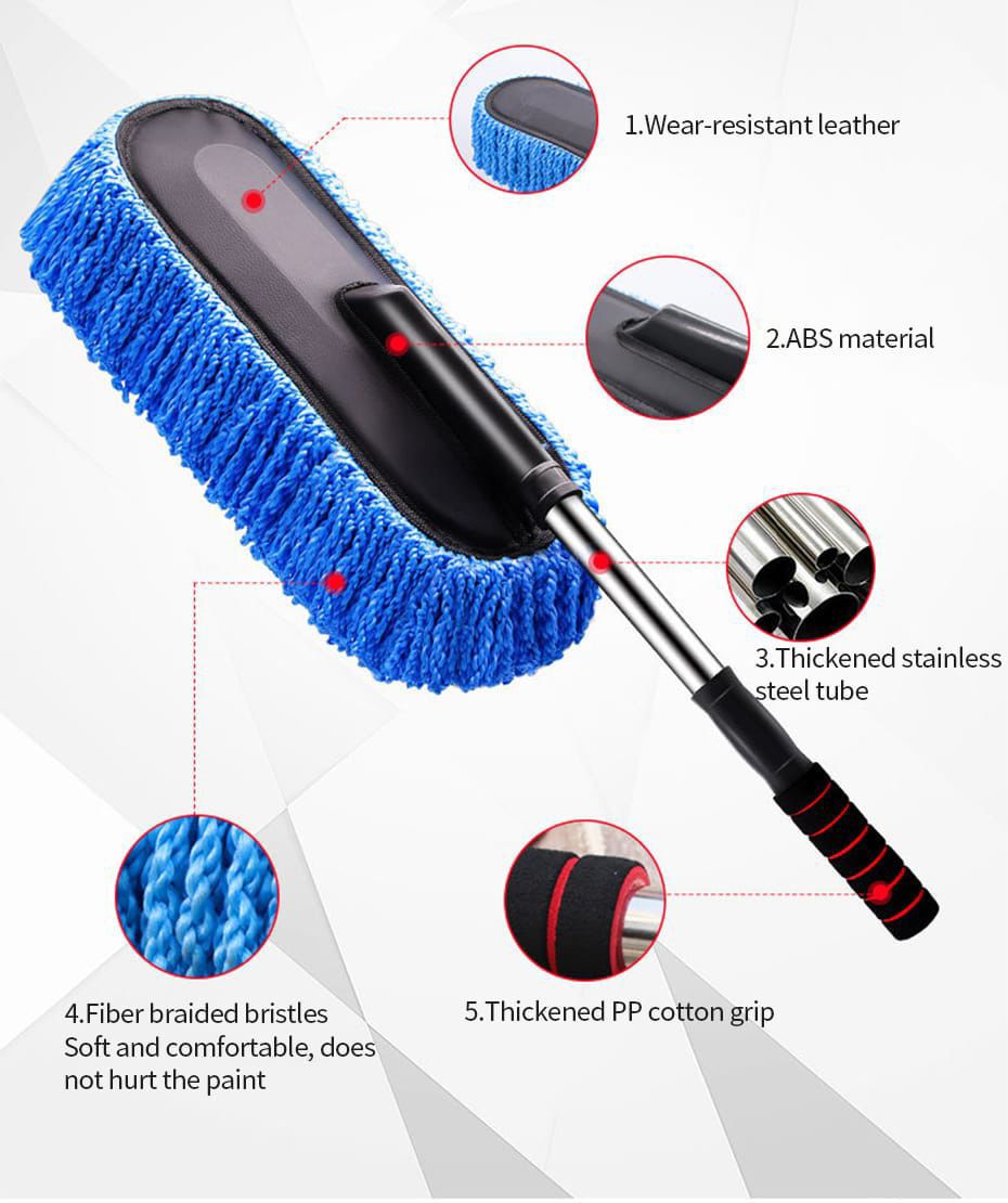 Microfiber Car Cleaning Duster with Telescopic Handle