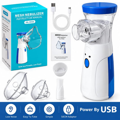 Medical Silent Mesh Nebulizer – Silent, Efficient &amp; Travel-Friendly