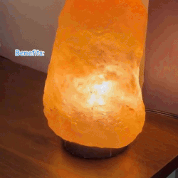 Natural Himalayan Salt Lamp USB Powered Air Purifier Healing Night Light for Relaxation and Home Decor