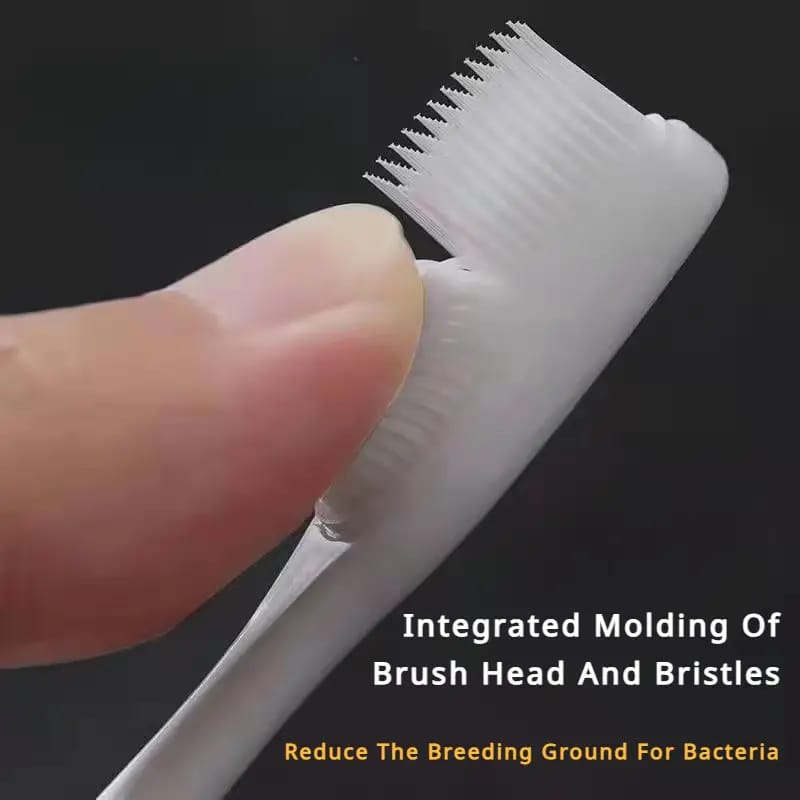 (Pack of 3) DR WARM Microfiber Compact Manual Unscented Ultra Soft Nano Charcoal Infused Bristle Toothbrushes Set Durable for Gum Care for Adults Use