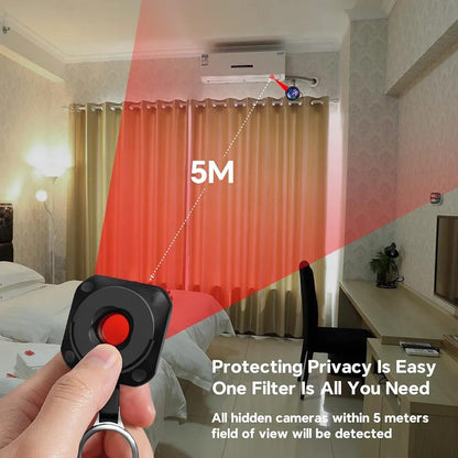 Portable Anti Camera Detector – USB Rechargeable Privacy Protection Device | Hidden Camera Finder for Hotels & Travel
