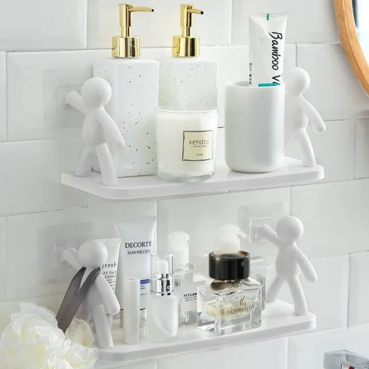 Set of 2 Human Shaped Wall Mounted Storage Shelves