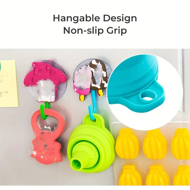 (Pack of 3) Foldable Silicone Small Food Grade Funnel for Filling Water Bottle Kitchen Liquid Transfer Hopper Tool