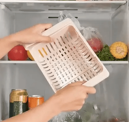 Buy 1 Get 1 Free – Adjustable Stretchable Fridge Storage Basket Racks Pack of 2