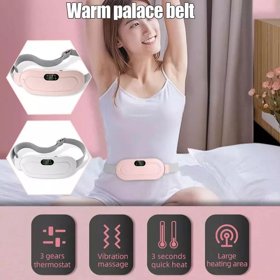 Portable Menstrual Heating Pad and Massager Belt