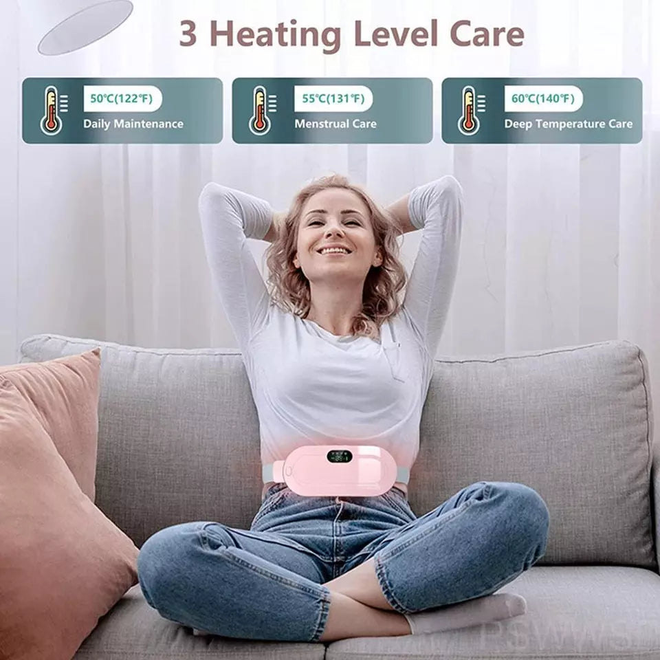Portable Menstrual Heating Pad and Massager Belt