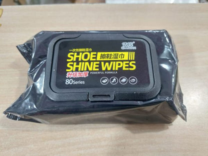 (Pack of 2) Disposable Shoe Cleaning Wet Wipes For Quick Shine